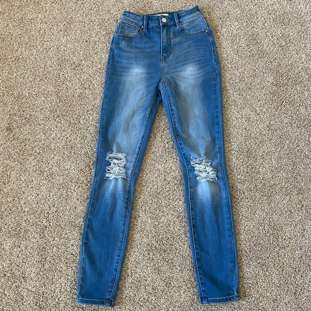 PacSun Super High-Rise Skinniest distressed Jeans size 24